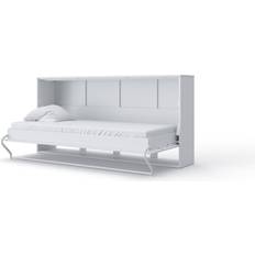 Ebern Designs Bathford Murphy White Gloss Single Frame Bed