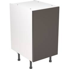 KitchenKIT Flatpack Slab Base Cabinet - Ultra Matt Graphite