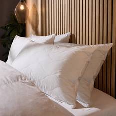 Cotton Fiber Pillows Snuggledown Luxury Cotton Quilted 4 Pack - White Fiber Pillow