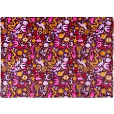 Furn Enchanted Printed Fleece Throw 130cm W x 180cm L Blankets Pink