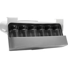 Spice Racks Belfry Kitchen Plastic Under Shelf Spice Organizer with 6 Matching Jars 9.5cm H X 32cm W X 13.5cm D