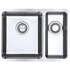 Stainless Steel Full-Size Sinks Harlyn Carbis 1.5 Bowl Stinless Steel Undermount Kitchen Sink