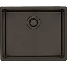 Lavabo Køkkenborde integreret vask Lavabo Kubus 500 Soft Køkkenvask PVD Dark Bronze