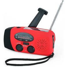MTK Handvev Solar FM AM Radio Ficklampa NOAA Power Bank