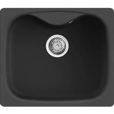 Lavelli da cucina Elleci Lavello Incasso 1 Vasca 58 x 50 Fox 200 Granitek Antracite LGF20059