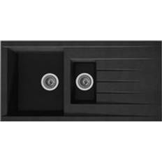 Full-Size Sinks Bredon 1.5 Bowl Composite Inset Kitchen Sink
