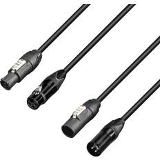 Kablar Adam Hall PowerCON True 1 Ström Och DMX Kabel 15 m