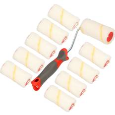 10er Set Farbroller 70 mm mit Gummigriff
