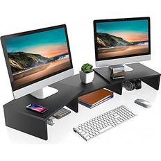 Fitueyes Wood Dual Monitor Stand Riser DT108001WB