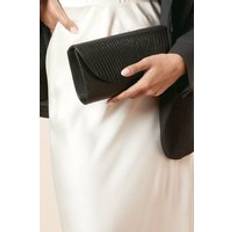 Black Clutches Dorothy Perkins Atlanta Ruched Detail Clutch Bag - Black