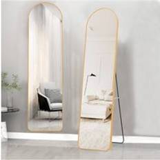 Floor Mirrors Living and Home 40cm W x 150cm H Modern Arched Metal Floor Mirror