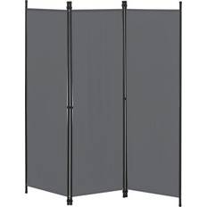 Raumteiler [en.casa] Sichtschutz Dunkelgrau 3-teilig 150 x 171 cm Raumteiler 3Stk.