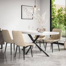 Oaks - White Dining Sets More4Homes Donni Table And Chairs Of 4 Dining Set