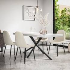 Oaks - White Dining Sets More4Homes Donni Table And Chairs Of 4 Dining Set