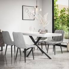 Marbles Dining Sets More4Homes Donni Table And Chairs Of 4 Dining Set