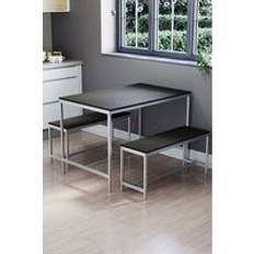 Home Discount Roslyn 4 Seater Table With Bench Dining Set