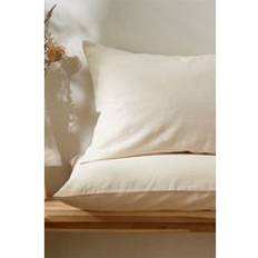 Martex Touch Of Linen Pillowcase Pair One Size Ivory Pillow Case Beige