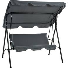 OutSunny Hammock Gunga 3-sits Hollywood Grå 172 x 110 x 153 cm