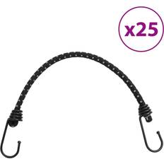 vidaXL Bungee Cords with Reflective Strips and Hooks 25 pcs