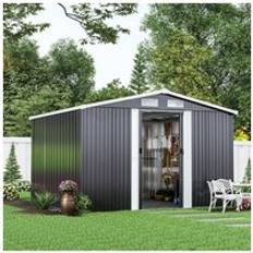 Large Metal Outdoor Garden Tool Storage Shed One Size