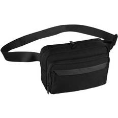 Quadra Recycled Polyester Crossbody Bag - Black