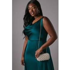 Coast Maldives Pearl Diamante Detail Hard Clutch Bag - Gold