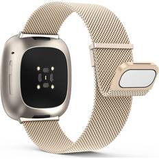 YooHoo Adjustable Stainless Steel Straps for Fitbit Versa 3