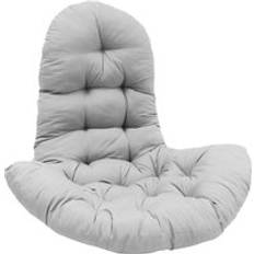 Outdoor T-Shaped Egg Chair Cushion Hanging Swing Chair Pad Light Grey One Size
