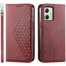 Motorola Moto Edge 50 Ultra Wallet Cases Veanxin Motorola Moto G54 5G Case Wallet PU Leather Imprinted Phone Cover