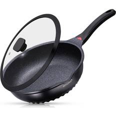 Deep Non-Stick Frying Pan with Lid 3-in-1