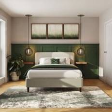 GFW Addison Grey Double Frame Bed
