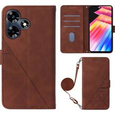 Nintendo 3DS Wallet Cases BOSHENG Brown Wallet Clip For Infinix Not 30