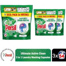 Persil Textile Cleaners Persil Persil Ultimate Washing Capsules Active Clean 54 Washes 3 Pack