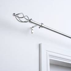 OHS Extendable Twist Curtain Pole 120 cm Grey