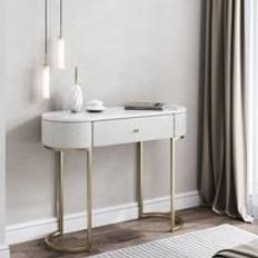 Metal Dressing Tables Carme Home Macy Bouclé Ivory One Size Dressing Table