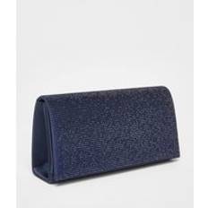 Blue - Women Clutches Quiz Diamante Embellished Clutch Bag - Navy