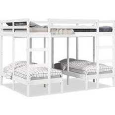 Berkfield Home Triple Frame 140x200/70x140 cm Solid Wood Pine Bunk Bed