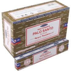 Incenses Satya Nag Champa Palo Santo Incense Sticks 12 Packs x 15 Grams Box Of 180 Grams