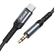 Bwoo USB-C Till Aux Ljudkabel 3.5mm 1.2m