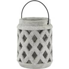 Lanterns Hill Interiors Athena Stone Large Lattice 17 x 17 x 23 cm Lantern