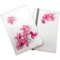Pink Travel Wallets Warren Reed Frangipani Flowers Passport Cover - Pink