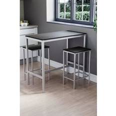 Home Discount Roslyn 2 Seater Bar Table Stools One Size Dining Set