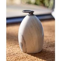 Door Stops Dibor Contemporary White Marble Door Stopper Heavy Weight Decorative Door Stop One Size