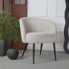 Beige Armchairs Home Garden Direct Comodo Teddy Fleece Fabric Single Chair Chenille Beige One Size Armchair