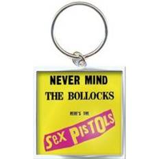 Never Mind The Bollocks Photo Print Keyring - Yellow