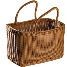 Veneka Woven Wicker Picnic Handle Storage Rattan Basket