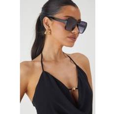 Sunglasses Misspap Square Frame Tinted Lens Sunglasses - Black