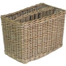 Newspaper Racks RED HAMPER Antique Wash Finish Wicker Magazine Newspaper Rack