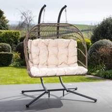 Artemis Home Haversham Swinging Double Garden Seat One Size - Cream