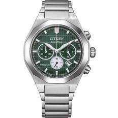 Återvunna material Armbandsur Citizen Zenshin Senkei Super Titanium CA4691-59X Grön Quartz Herrklocka
